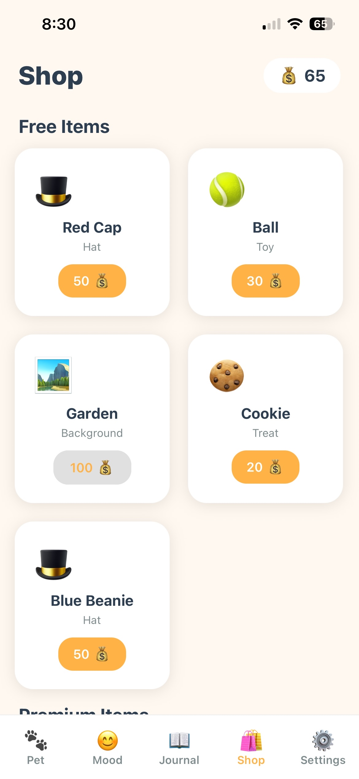 CoinPets stats